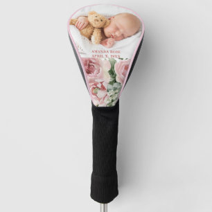 Custom Photo Floral New Baby Golf Head Cover
