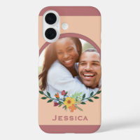 Custom Photo Floral Pink Personalised