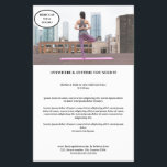 Custom Photo Flyer<br><div class="desc">Custom photo flyer in white and black. Suitable for yoga,  fitness and other services. Edit your product by uploading your photo and entering your text. You can choose font,  color and position individually by 'further personalization'.</div>