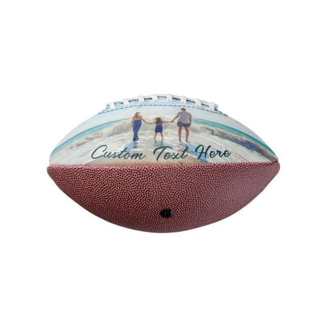Custom Photo Football with Your Photos and Text (Rotated 270)