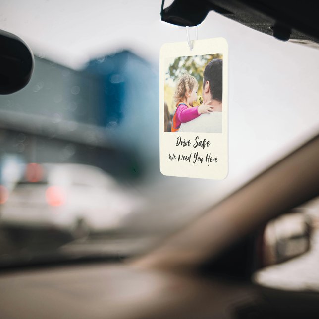 custom photo for Man Personalise Birthday dad Car Air Freshener (Personalize Birthday Gift for Him & Dad Personalize your ride with our Custom Car Air Freshener made)