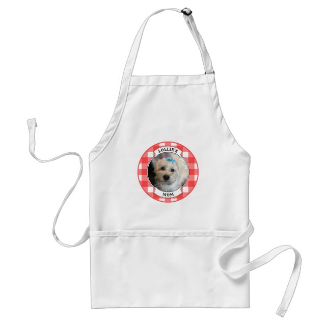 Custom Photo Frame Country Red Buffalo Check Plaid Standard Apron (Front)