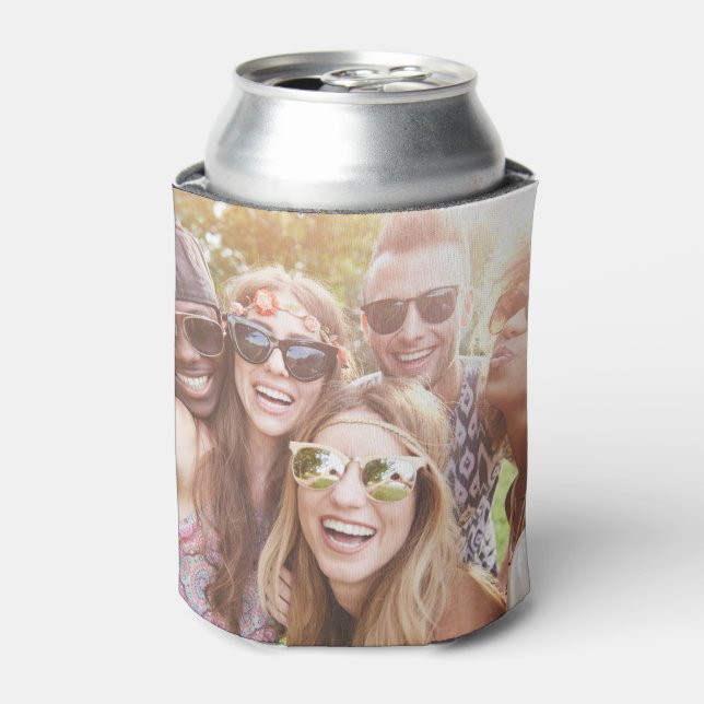 Custom Photo Friends Group Personalized Fun Can Cooler (Can Front)
