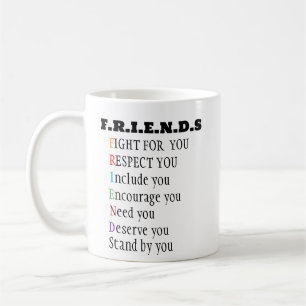 Custom photo Friendship friends fight for you Coffee Mug