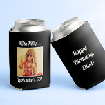 Custom Photo Fun Cool 50th Birthday  Can Cooler<br><div class="desc">Customise with your text and photo and wish Happy Birthday with these fun,  unique party favours! Perfect for a 50th birthday party but messages on front and back are fully customisable. Great for any outdoor birthday party,  bachelorette outing,  or any other celebration to create memories!</div>