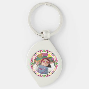 Custom Photo Fun Pink Happy Mother’s Day Keepsake Key Ring