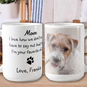 Custom Photo Funny Dog Mum Coffee Mug