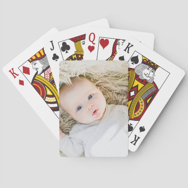 Custom Photo Game Personalized Playing Cards (Back)