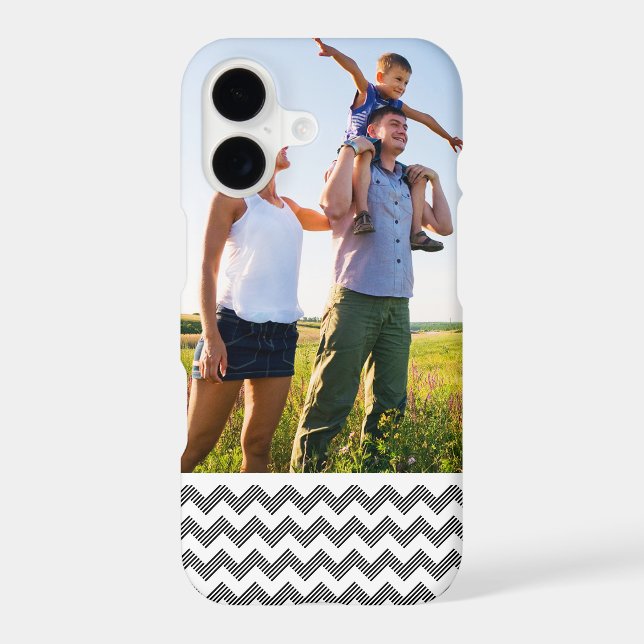 Custom Photo Geometric zigzag pattern (Back)