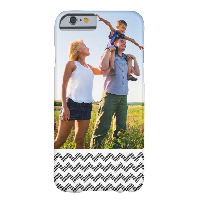 Custom Photo Geometric zigzag pattern Case-Mate iPhone Case (Back)