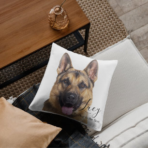 Custom Photo German Shepherd Personalized Cushion
