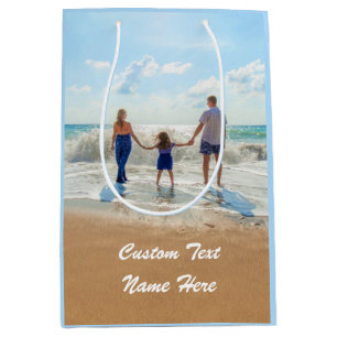 Custom Photo Gift Bag Upload Your Photos Add Text