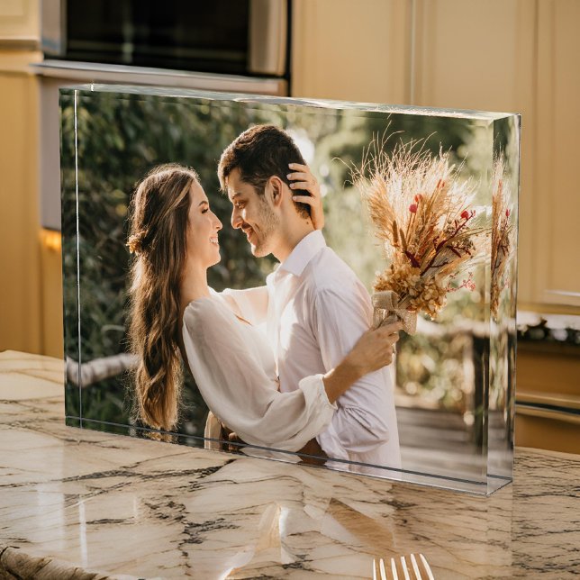 Custom Photo Gift for Her, Mum, Dad or Newlyweds Block (personalized photo gift, custom photo frame, photo frame gift, Christmas gifts for mom, wedding gift)