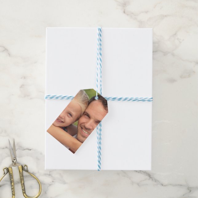 custom photo gift tags (With Twine)