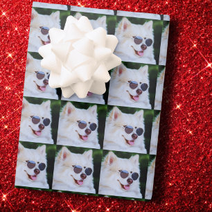Custom Photo Gift Wrap, Custom Dog Image Wrapping Paper Sheet