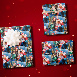 Custom Photo Gift Wrap, Family Custom Image  Wrapping Paper Sheet