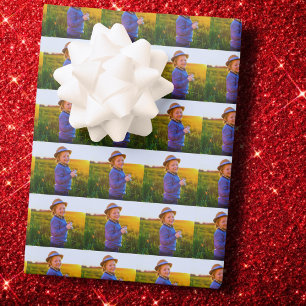 Custom Photo Gift Wrap, Family Custom Picture Wrapping Paper