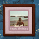 Custom Photo Gifts for 21 Year Old Female Pink Gift Box<br><div class="desc">Unveil enchantment with our Custom Photo Gifts for 21 Year Old Female Pink Gift Box, an exquisite delight designed exclusively for the young and exceptional. This isn't just a box; it's a treasure trove for your dearest memories, a fusion of modern allure and vintage elegance. Picture your favourite photo or...</div>
