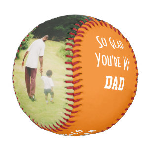 Custom Photo GLAD YOU'RE MY DAD Baseball