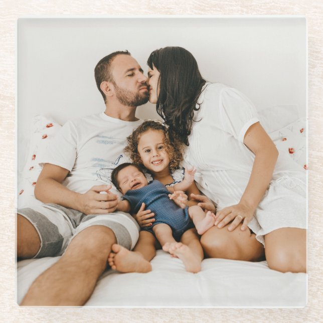 Custom Photo Glass Coaster (Front)