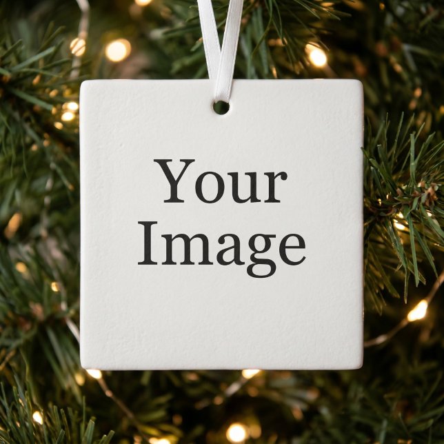 Custom Photo Glass Ornament (Creator Uploaded)