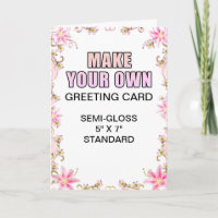 Custom Photo Glossy Wedding Invitation Card