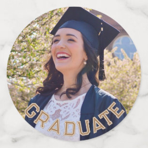 Custom Photo Gold Graduation Party Table Confetti