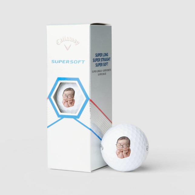 Custom Photo Golf Balls - Personalised Dad Gift (Packaging)