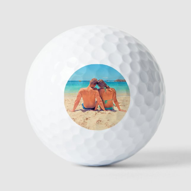 Custom Photo Golf Balls Stamps Personalised Gift (Front)