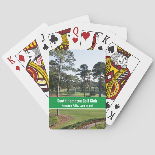 Custom Photo Golf Club Playing Cards (Back)