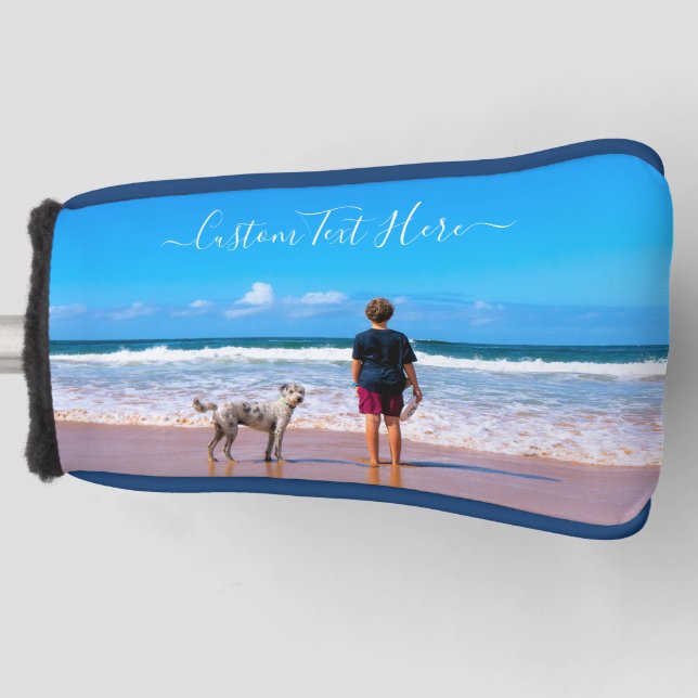 Custom Photo Golf Head Cover Your Photos with Pets (Front)