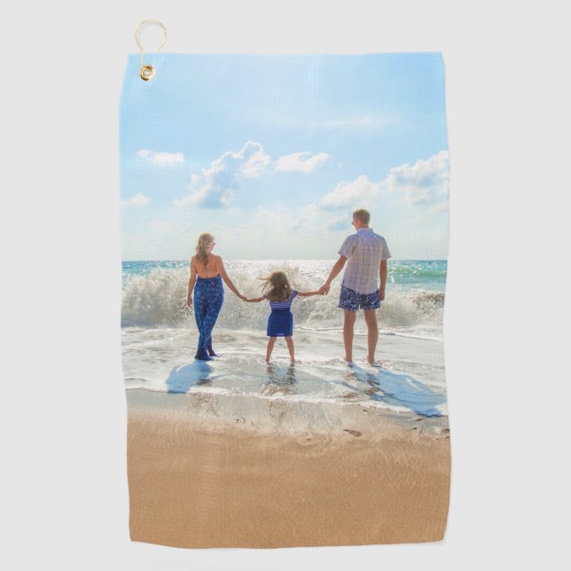 Custom Photo Golf Towel withy Your Photos Design (Front)