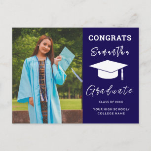 Custom Photo Graduation Congratulations Grad Announcement Postcard