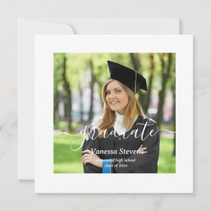 Custom Photo Graduation  Invitation