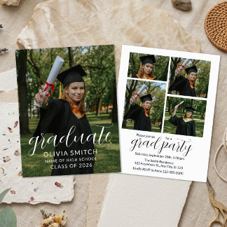 Custom Photo Graduation Party Invitation