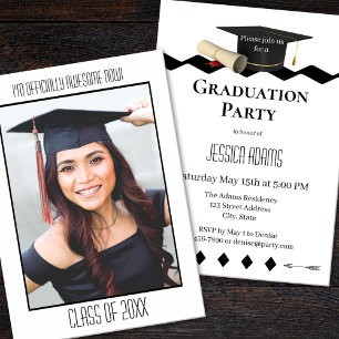 Custom Photo Graduation Party Invitation