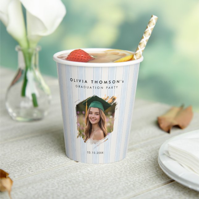 Custom Photo Graduation Party Paper Cups (Insitu)