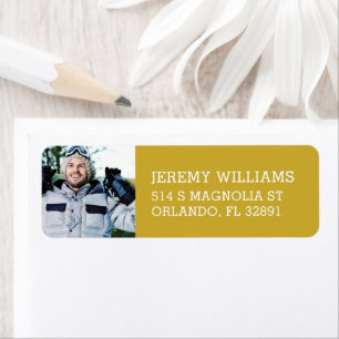 Custom Photo Graduation Return Address Label