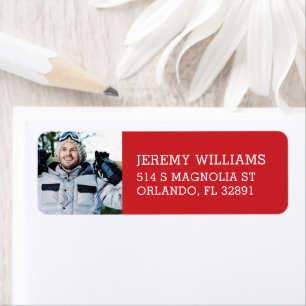 Custom Photo Graduation Return Address Label