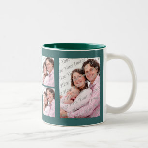 Custom Photo Green Mug