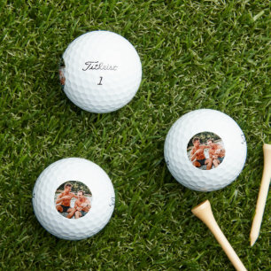 Custom Photo Groomsmen Gift Golf Simple Modern Balls