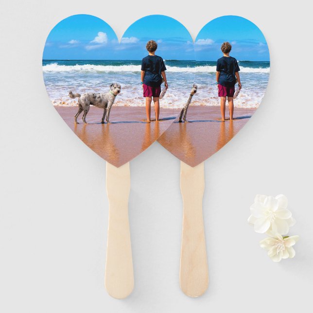 Custom Photo Hand Fan with Your Favourite Photos (Front and Back)