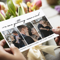 Custom Photo Hand Lettered Save the Date Postcard