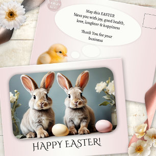 Custom Photo Happy Easter Business Holiday Postcard