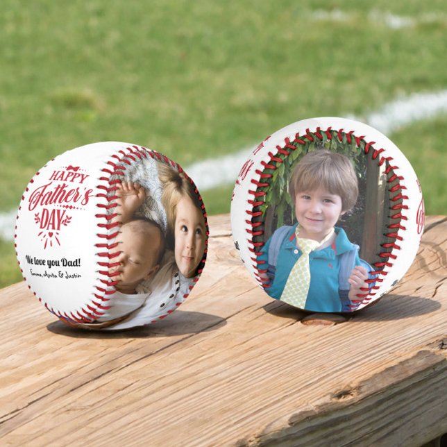 Custom Photo Happy Father's Day Baseball (Creator Uploaded)