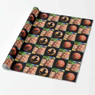 Custom Photo Happy Halloween Wrapping Paper