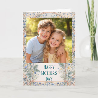 Custom Photo Happy Mother’s Day Card | Soft Floral