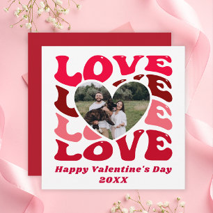 Custom Photo Happy Valentine's Day Holiday Card