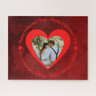 Custom Photo Happy Valentine's Jigsaw Puzzle