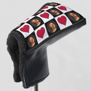 Custom Photo Heart Pattern Personalised Picture Golf Head Cover